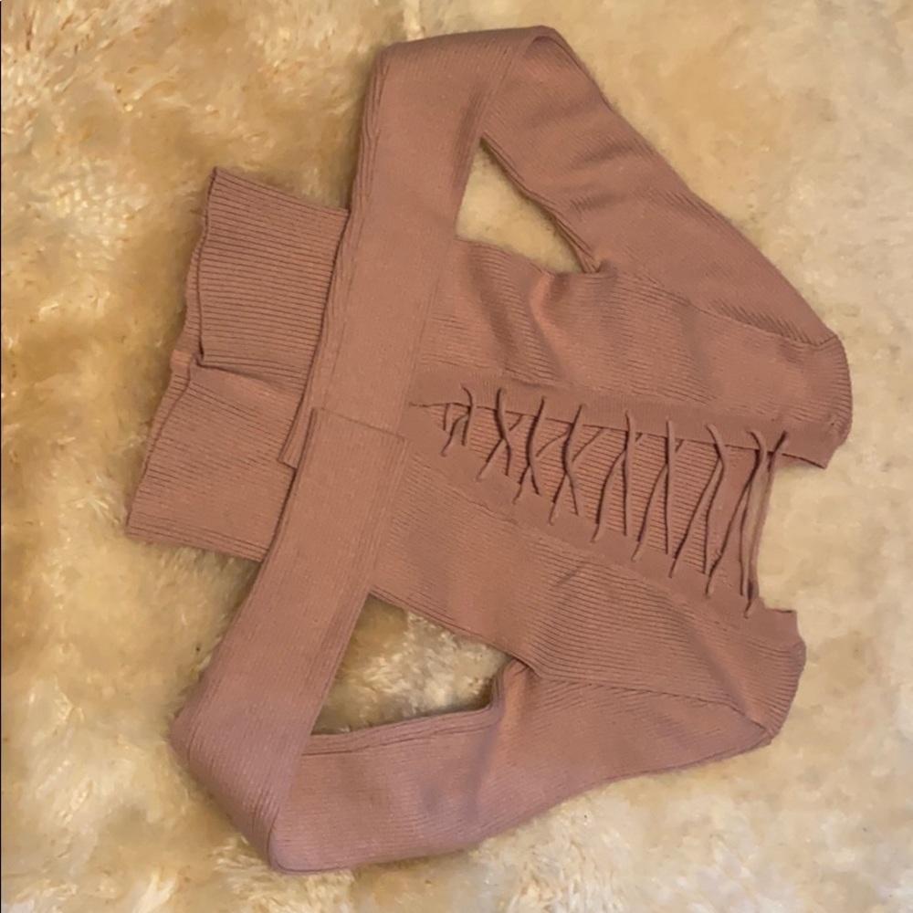 Forever 21 open back sweater top